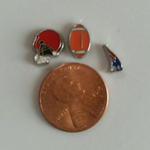 New england patriots floating charms orgami owl